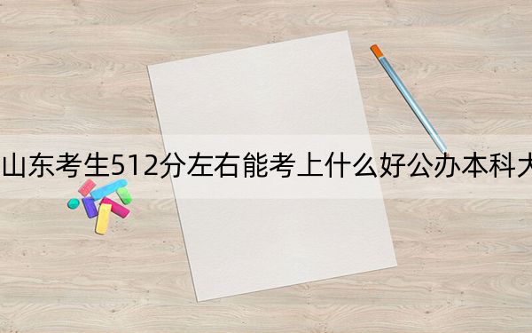山東考生512分左右能考上什么好公辦本科大學(xué),? 2024年一共20所大學(xué)錄取
