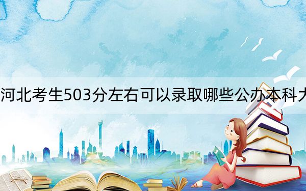 河北考生503分左右可以錄取哪些公辦本科大學?(附帶2022-2024年503錄取名單)