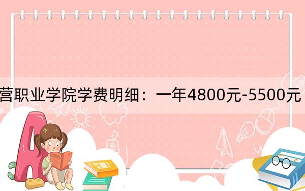 2024年東營職業(yè)學(xué)院學(xué)費明細：一年4800元-5500元（各專業(yè)收費標(biāo)準(zhǔn)）