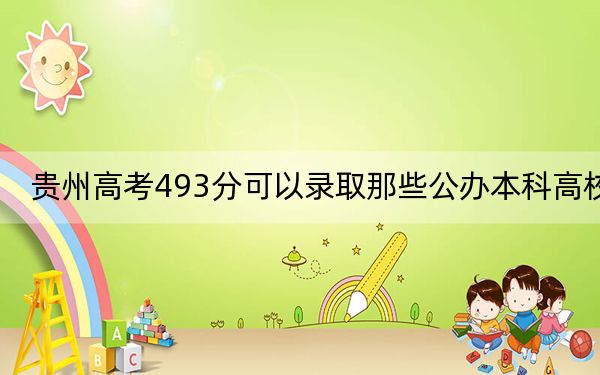 貴州高考493分可以錄取那些公辦本科高校,?