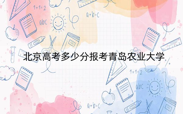 北京高考多少分報(bào)考青島農(nóng)業(yè)大學(xué)？附2022-2024年最低錄取分?jǐn)?shù)線