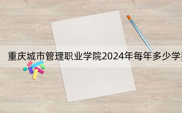 重慶城市管理職業(yè)學院2024年每年多少學費,?每年8000元(供山東考生參考)