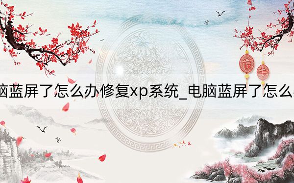 電腦藍(lán)屏了怎么辦修復(fù)xp系統(tǒng)_電腦藍(lán)屏了怎么辦修復(fù)