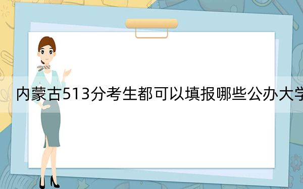 內(nèi)蒙古513分考生都可以填報哪些公辦大學(xué)？（附帶2022-2024年513錄取名單）