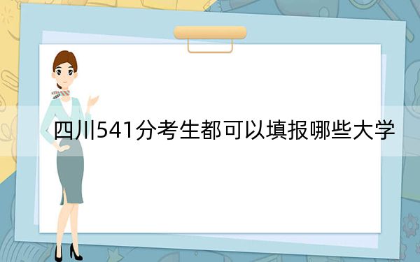 四川541分考生都可以填報(bào)哪些大學(xué),？ 2024年錄取最低分541的大學(xué)