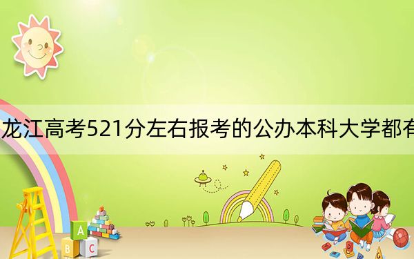黑龍江高考521分左右報(bào)考的公辦本科大學(xué)都有哪些？ 2025年高考可以填報(bào)36所大學(xué)