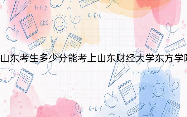 山東考生多少分能考上山東財經(jīng)大學東方學院？附2022-2024年最低錄取分數(shù)線