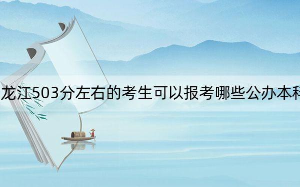黑龍江503分左右的考生可以報(bào)考哪些公辦本科大學(xué)？ 2024年有54所錄取最低分503的大學(xué)