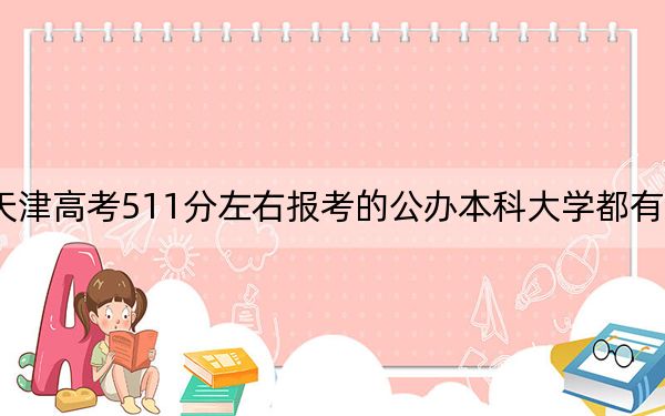 天津高考511分左右報考的公辦本科大學都有哪些,? 2024年一共45所大學錄取