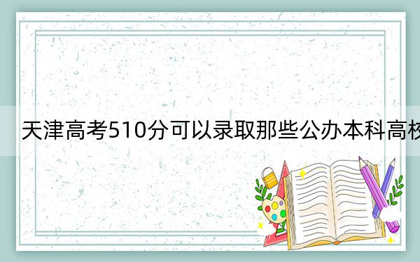 天津高考510分可以錄取那些公辦本科高校? 2025年高考可以填報(bào)49所大學(xué)