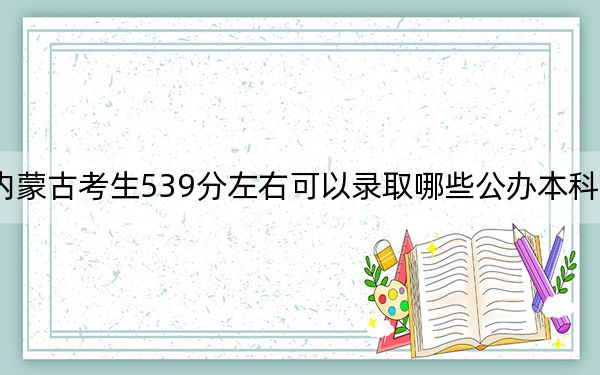 內(nèi)蒙古考生539分左右可以錄取哪些公辦本科大學(xué),?(供2025屆高三考生參考)