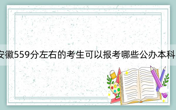安徽559分左右的考生可以報考哪些公辦本科大學(xué)？（附帶近三年高校錄取名單）