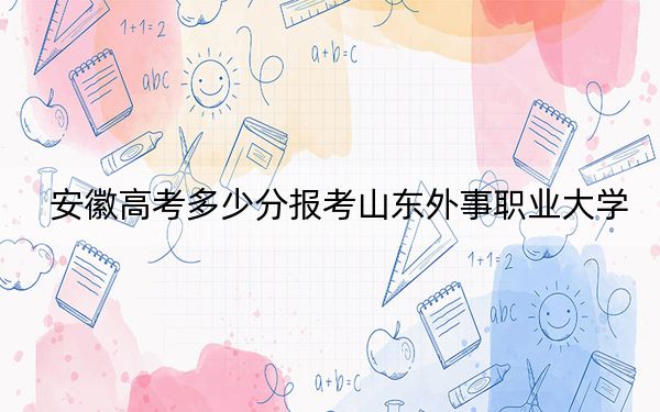 安徽高考多少分報考山東外事職業(yè)大學(xué),？附2022-2024年最低錄取分數(shù)線