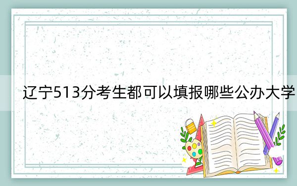 遼寧513分考生都可以填報哪些公辦大學,? 2025年高考可以填報17所大學