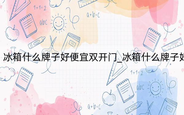 冰箱什么牌子好便宜雙開(kāi)門_冰箱什么牌子好