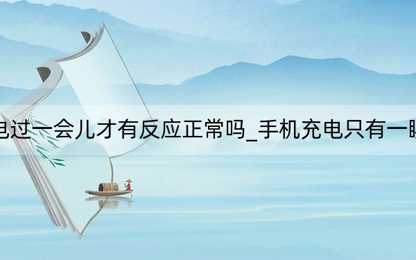 手機(jī)充電過一會兒才有反應(yīng)正常嗎_手機(jī)充電只有一瞬間有反應(yīng)