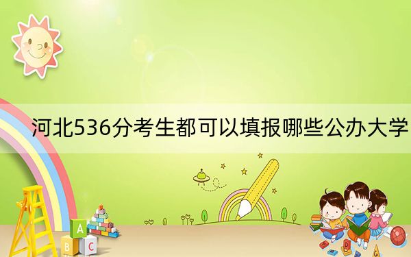 河北536分考生都可以填報(bào)哪些公辦大學(xué),？（供2025年考生參考）