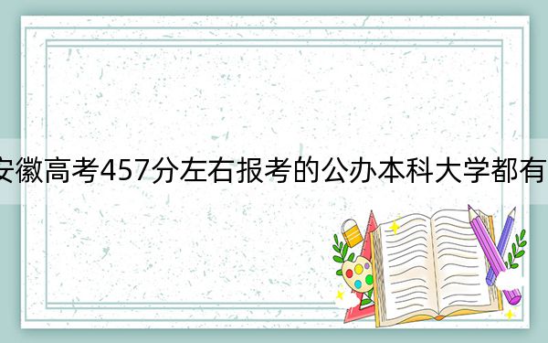 安徽高考457分左右報(bào)考的公辦本科大學(xué)都有哪些,? 2025年高考可以填報(bào)0所大學(xué)