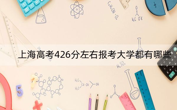 上海高考426分左右報考大學(xué)都有哪些,? 2025年高考可以填報29所大學(xué)