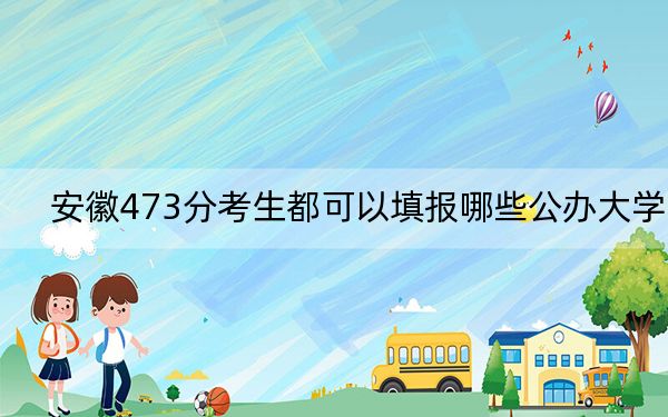 安徽473分考生都可以填報哪些公辦大學(xué),?(供2025屆高三考生參考)