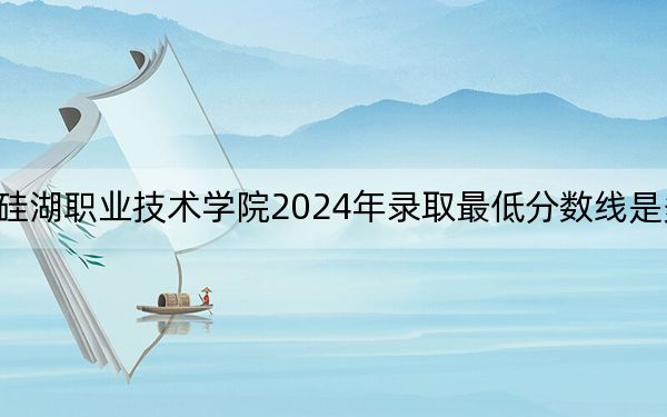 硅湖職業(yè)技術(shù)學(xué)院2024年錄取最低分?jǐn)?shù)線是多少,?河北考生2025年參考
