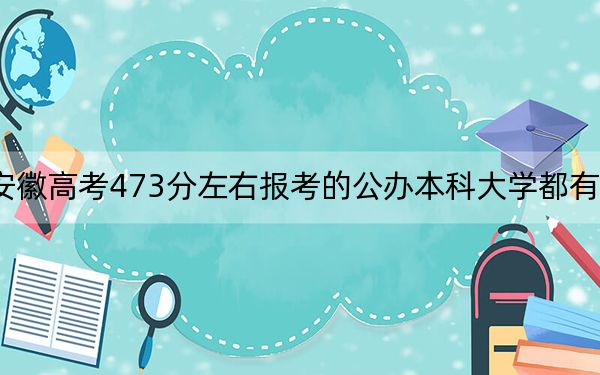 安徽高考473分左右報(bào)考的公辦本科大學(xué)都有哪些,? 2024年高考有7所最低分在473左右的大學(xué)