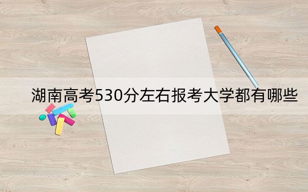 湖南高考530分左右報考大學都有哪些,？ 2025年高考可以填報43所大學