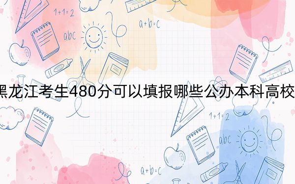 黑龍江考生480分可以填報哪些公辦本科高校名單,?(供2025屆高三考生參考)