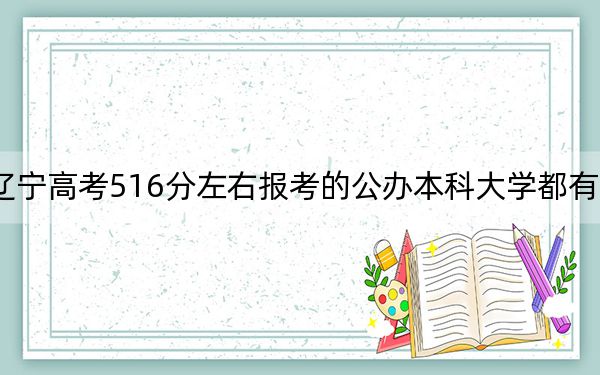 遼寧高考516分左右報考的公辦本科大學(xué)都有哪些?(供2025年考生參考)