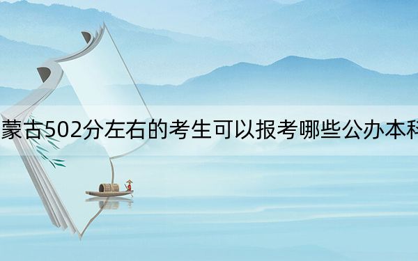 內(nèi)蒙古502分左右的考生可以報考哪些公辦本科大學(xué),? 2025年高考可以填報17所大學(xué)