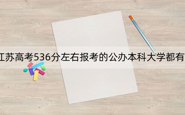 江蘇高考536分左右報(bào)考的公辦本科大學(xué)都有哪些,?