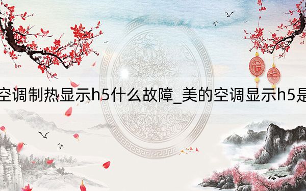 美的空調(diào)制熱顯示h5什么故障_美的空調(diào)顯示h5是什么意思