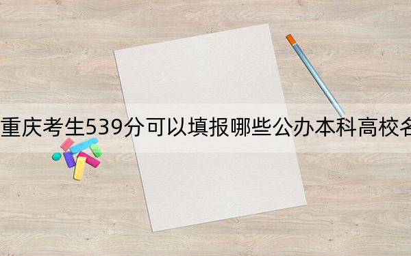 重慶考生539分可以填報(bào)哪些公辦本科高校名單? 2024年一共21所大學(xué)錄取
