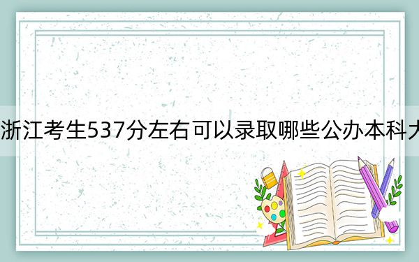 浙江考生537分左右可以錄取哪些公辦本科大學,?(供2025屆高三考生參考)