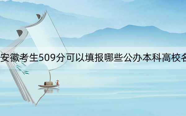 安徽考生509分可以填報(bào)哪些公辦本科高校名單,? 2025年高考可以填報(bào)70所大學(xué)