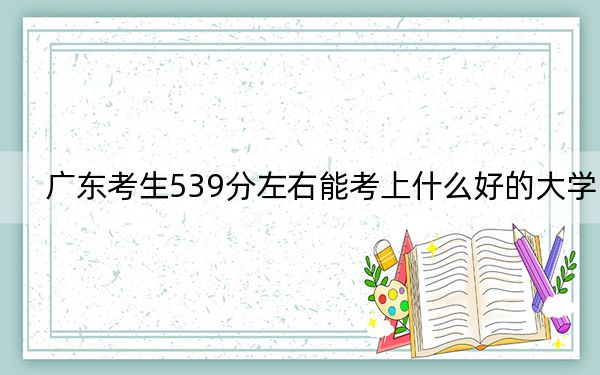 廣東考生539分左右能考上什么好的大學(xué)?